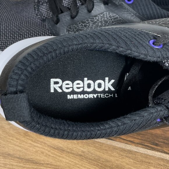 Reebok Print Athlux Shatr Womens Size 10 Running Shoes Black Athletic Sneaker - Picture 10 of 12